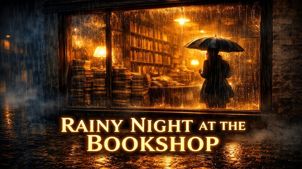 Rainy Night at the Old Bookshop | 2 Hour Cozy Sleep Story for Deep Sleep