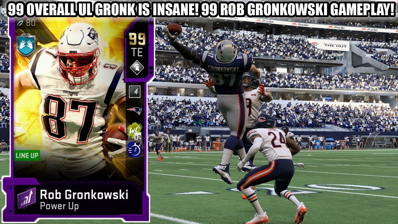 99 OVERALL ULTIMATE LEGEND GRONK IS INSANE! 99 UL ROB GRONKOWSKI GAMEPLAY! | MADDEN 20