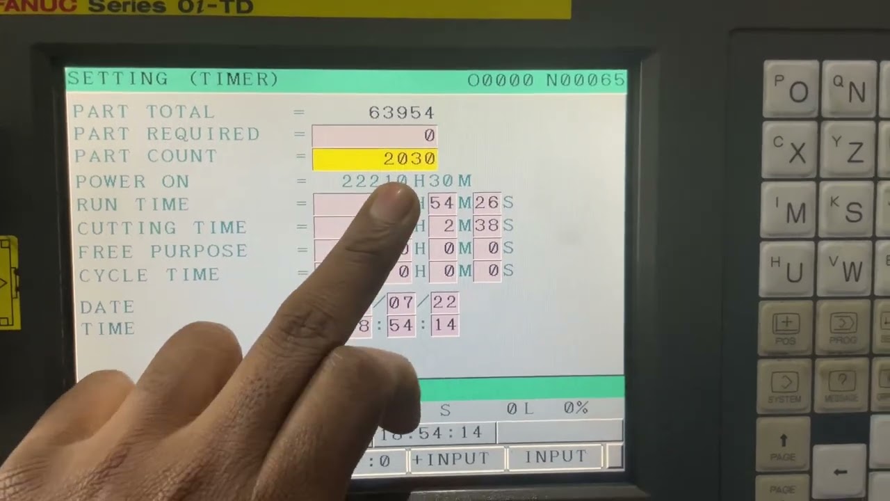 CNC Part count zero kaise Kare. CNC Part counter | CNC machine par Part counter change kaise kare