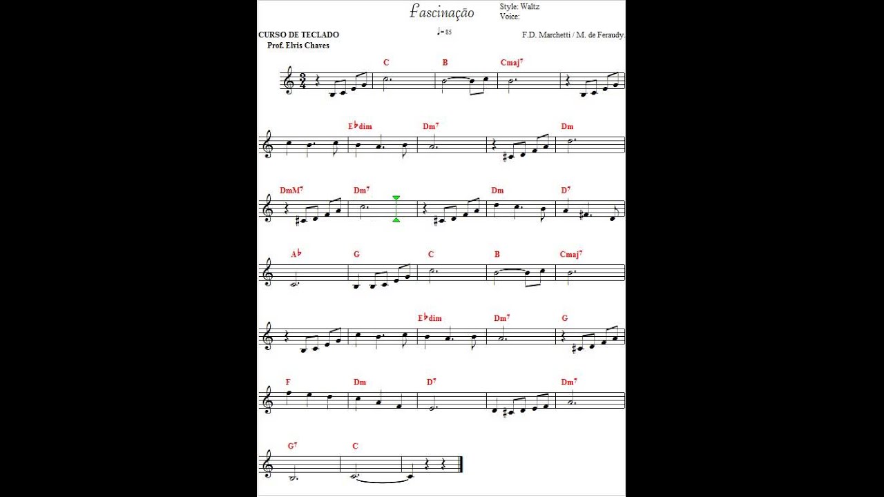 Fascinação (2) - Partitura