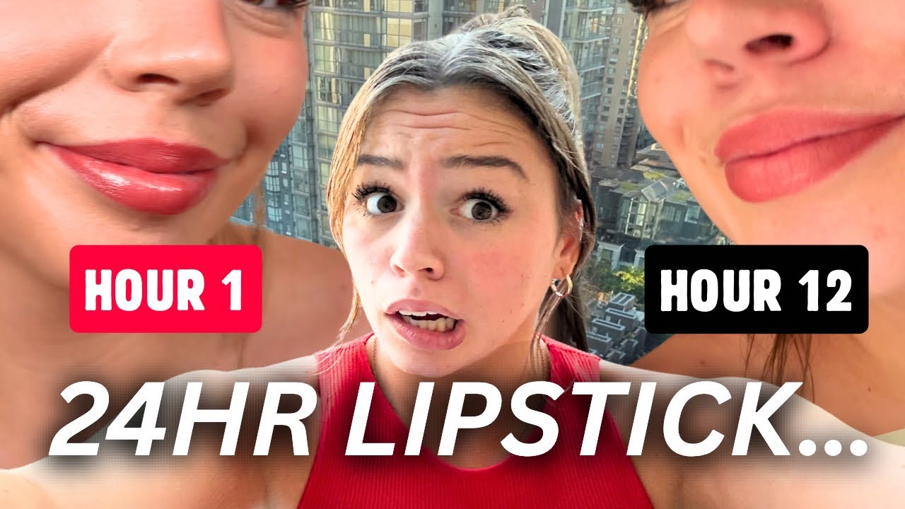 I tested Maybelline’s “24HR lipstick” for 12 HOURS……. and THIS happened ✨