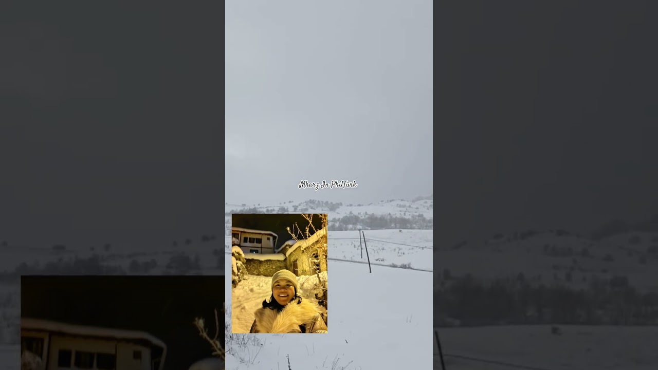 Peaceful Snowfall in Eflani, Türkiye | Relaxing Winter Scenes. 