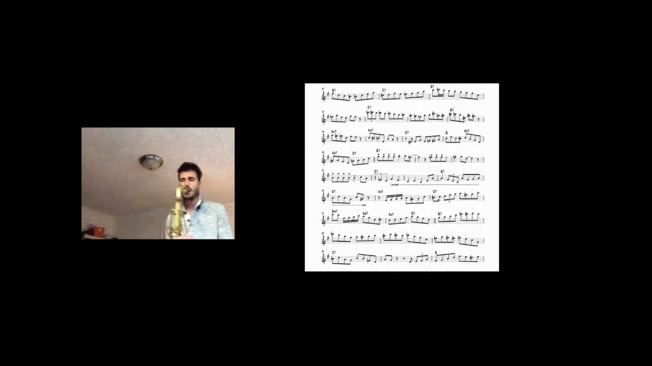 Chad Lefkowitz-Brown plays 8 Blues Choruses w/metronome