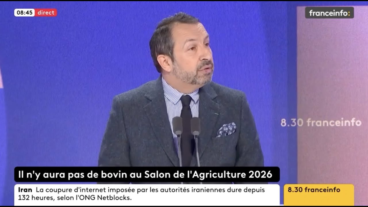 Sébastien Chenu : "L'accord du Mercosur est une trahison !" (France Info)