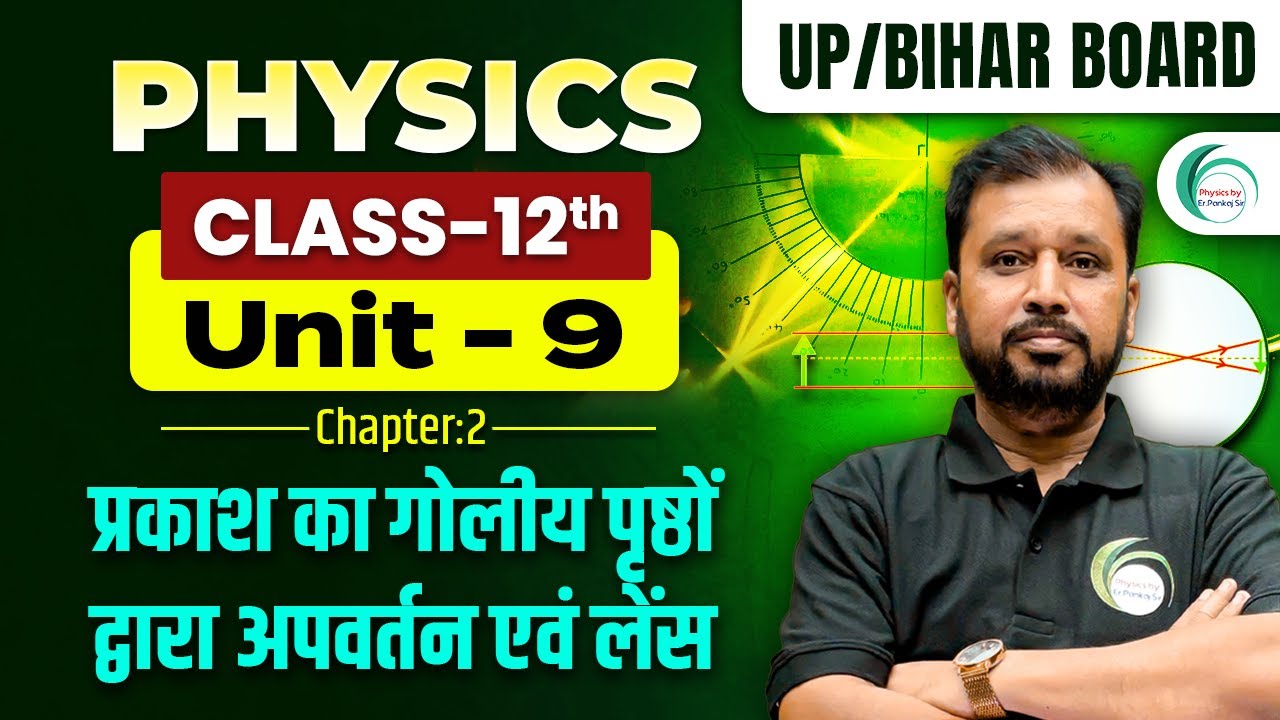 प्रकाश का गोलीय पृष्ठों द्वारा अपवर्तन एवं लेंस | One Shot 12th Class | Physics by Pankaj Sir 