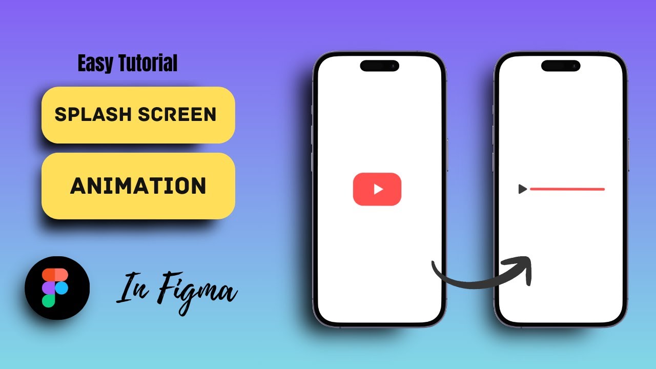 How to Animate YouTube Splash Screen in Figma 🔥 Easy Motion UI #figma   #animation