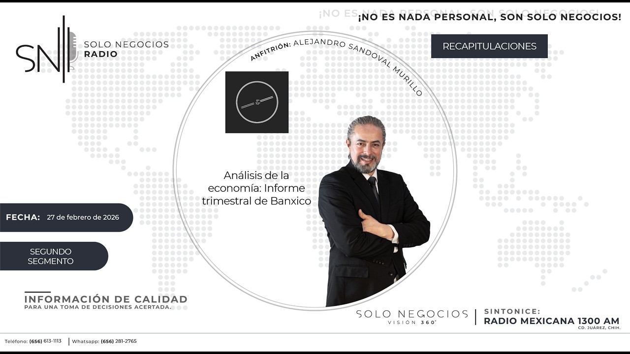 [SNR] Segundo segmento de Solo Negocios Radio del 27 de febrero de 2026