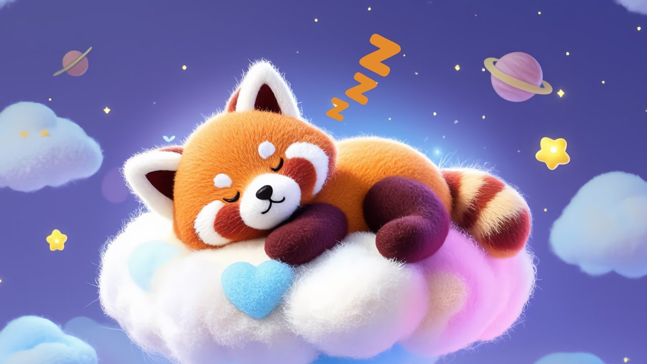 Baby Sleep Music 💤: Red Panda Dreams to Lullabies, Womb Sounds & Heartbeat 🎵 (7 Hours Deep Sleep)
