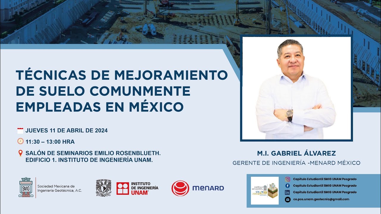 Técnicas de mejoramiento de suelo comúnmente empleadas en México