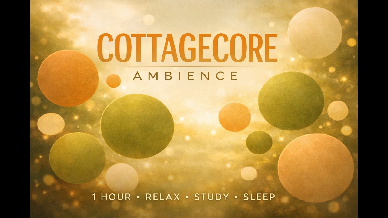 Cottagecore Ambience – Cozy Nature Aesthetic (Ambient Circles, 1 Hour)