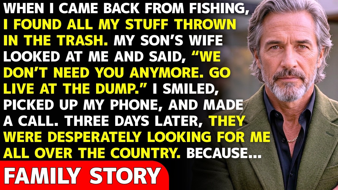 My Son And His Wife Threw All My Stuff In The Trash And Kicked Me Out — Three Days Later...
