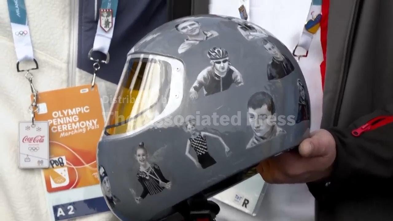 Ukraine's Vladyslav Heraskevych out of Winter Olympics because of banned helmet, AP explains