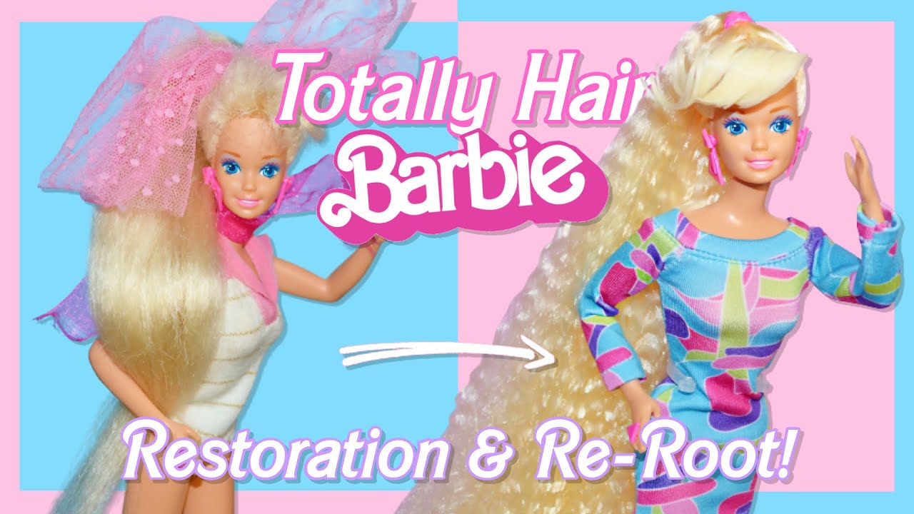 Totally Hair Barbie (1992) 🎀 Restoration & Re-Root + Crimp Tutorial!