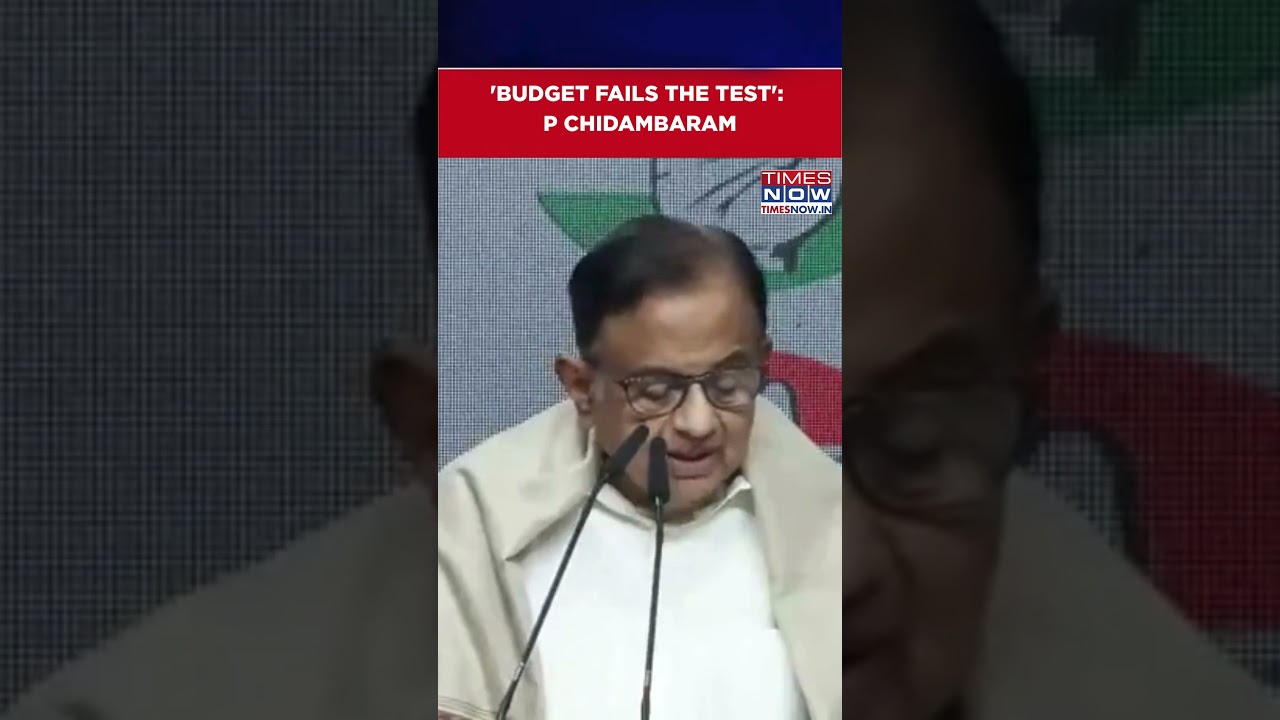 P Chidambaram On Budget 2026: 'Our Verdict Is That Budget Speech & Budget Fail The Test..' #shorts