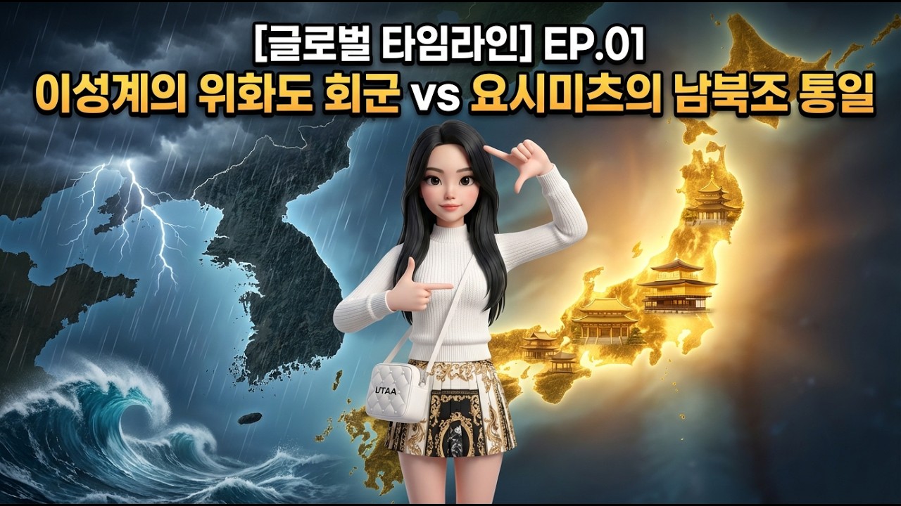 [글로벌 타임라인 EP.1] 1392년 이성계의 위화도 회군 vs 요시미츠의 남북조 통일 #역사 #history