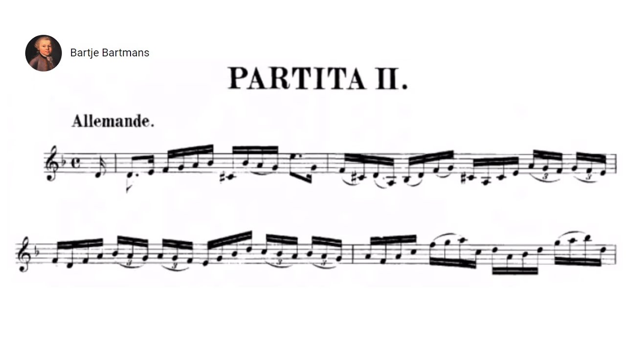 Bach - Violin Partita No. 2 in D minor, BWV 1004 {Grumiaux}