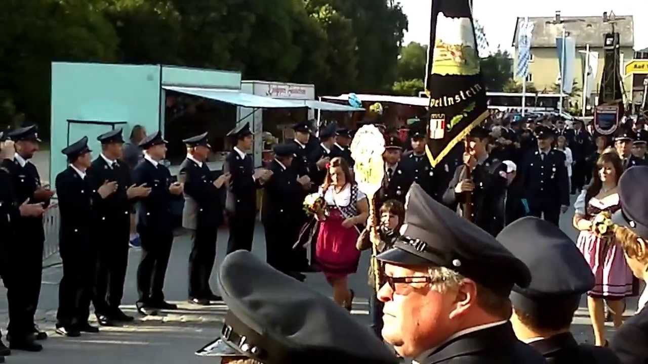 Einzug FFW Furth im Wald 150 Jahre in die Festhalle am Fr 28.Juni