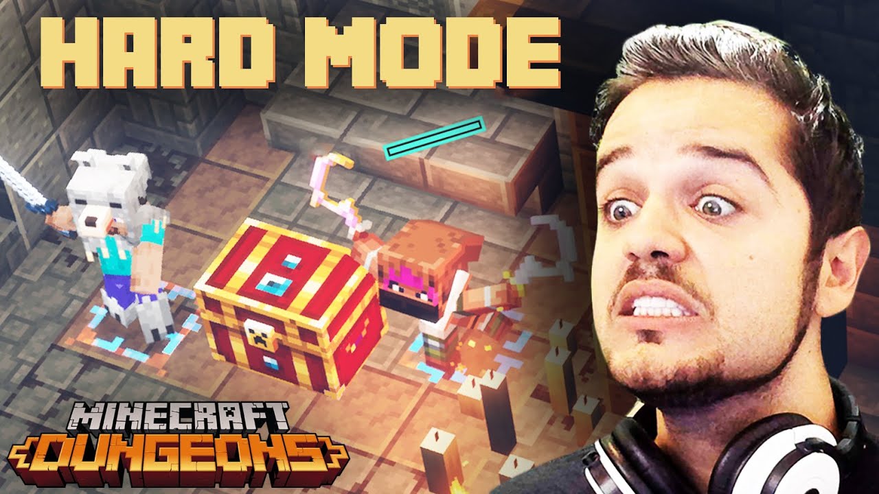 HARD Mode Challenge! Minecraft Dungeons BETA (Gameplay Preview)