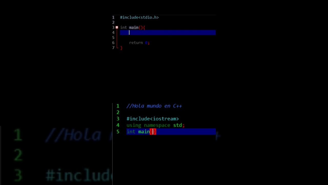 Hola mundo en C vs Hola mundo en C++ 