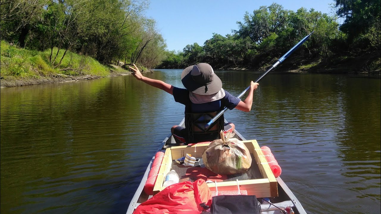Peace River Canoe Trip and Fossil Hunting from the Canoe Outpost Arcadia Florida