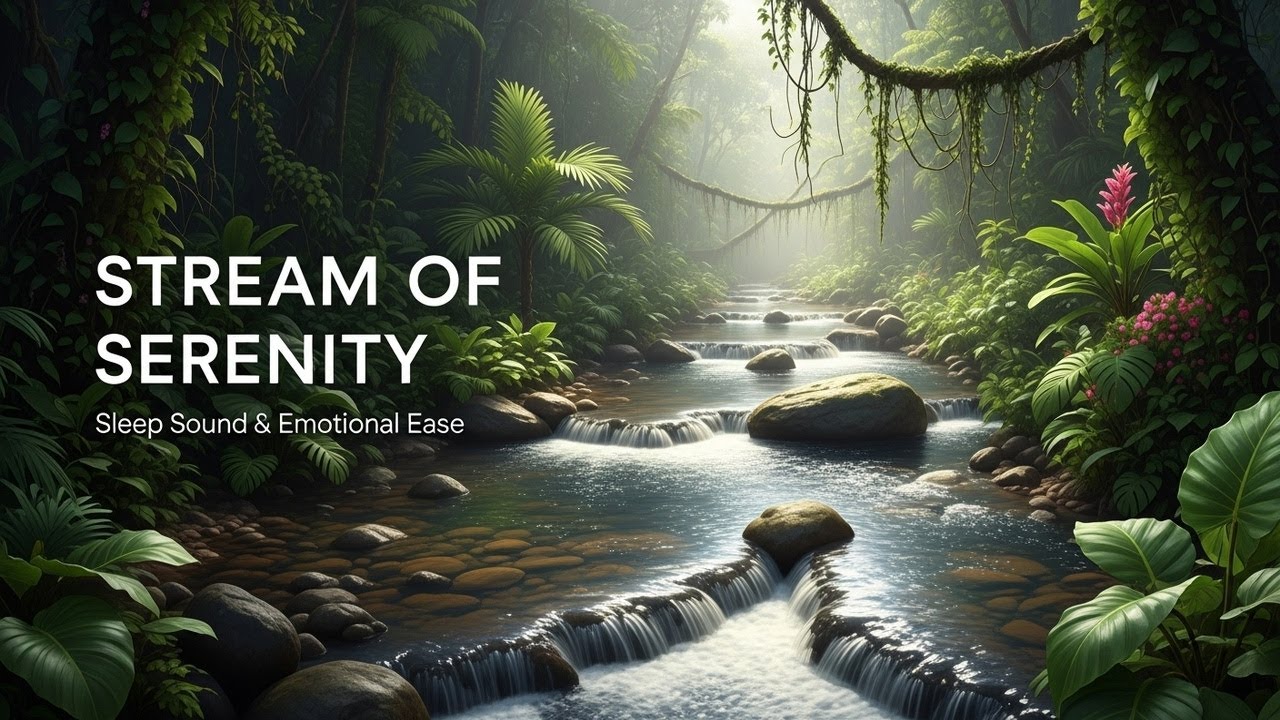 Soothing Forest Ambience with Gentle Water Flow for Sleep Meditation Stress Relief and Calm Focus