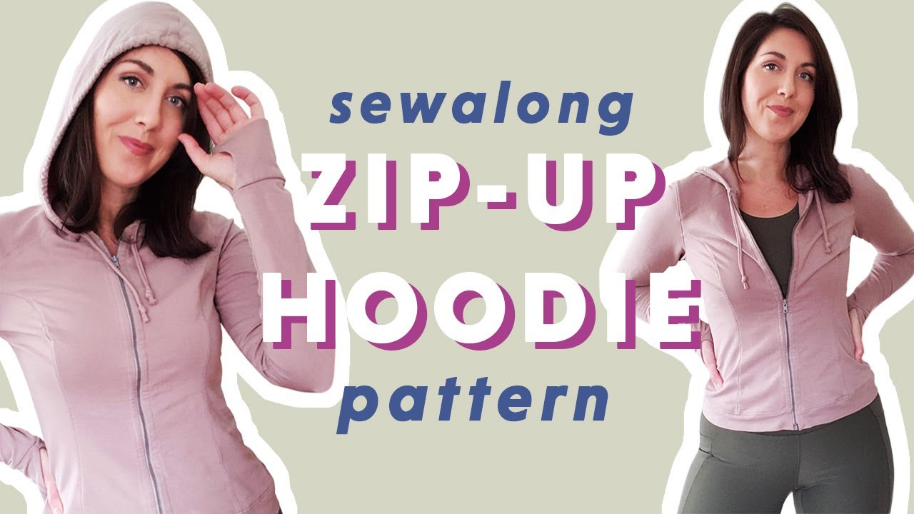 How to Sew a Zip-up Hoodie + Sewing Pattern