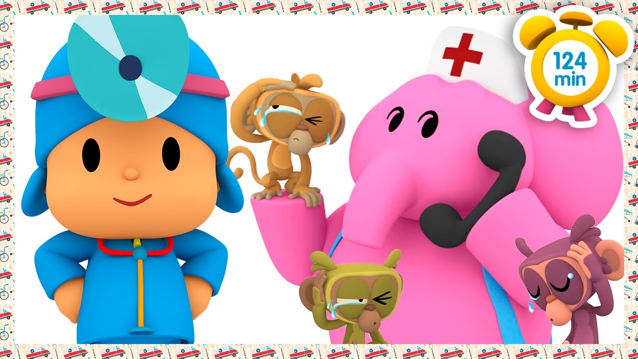👨‍⚕️ POCOYO em PORTUGUÊS do BRASIL - Vamos Ao Médico  [124 min] | DESENHOS ANIMADOS para crianças