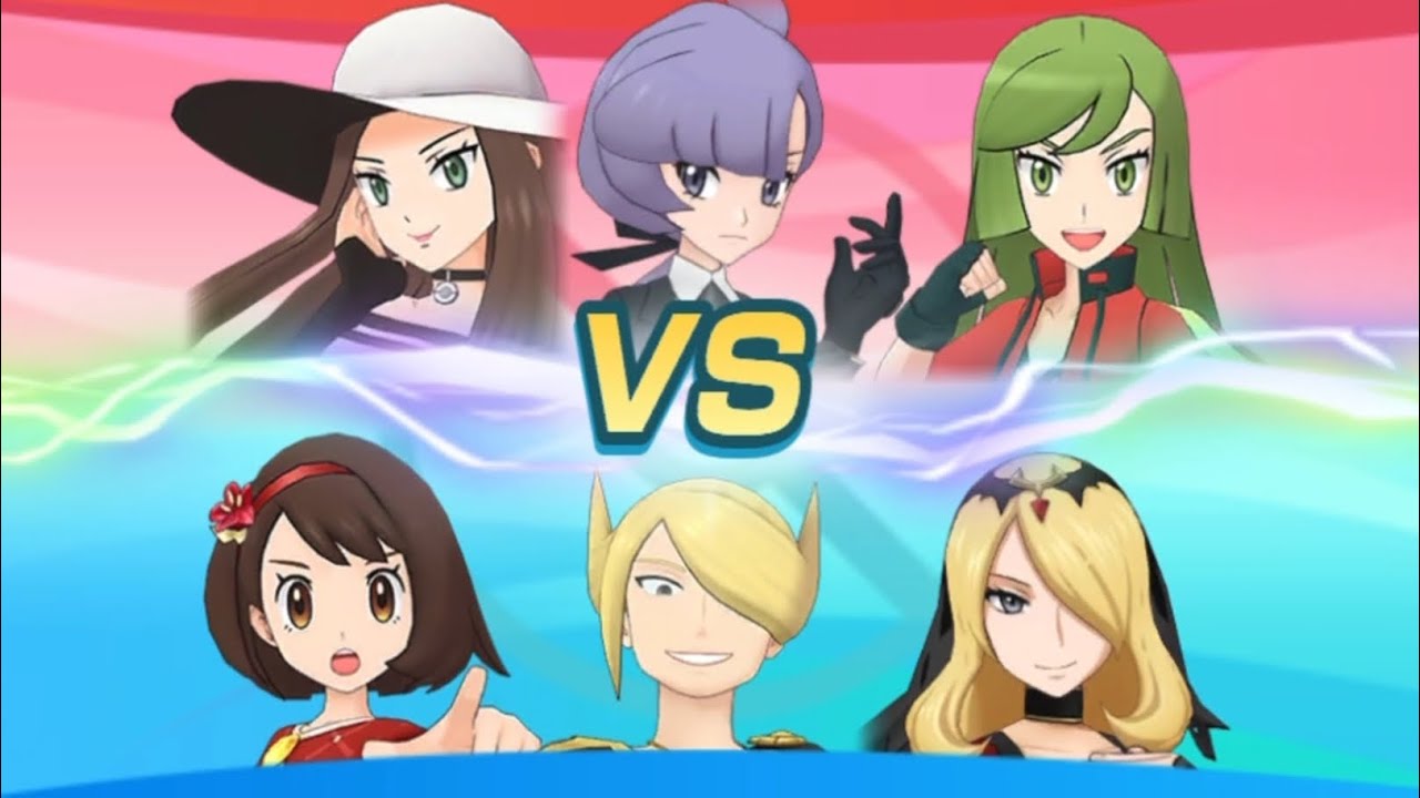 Pokémon Masters EX | ( Anni Gloria, Alt Volo, SSR Cynthia ) VS All Ultimate Battles