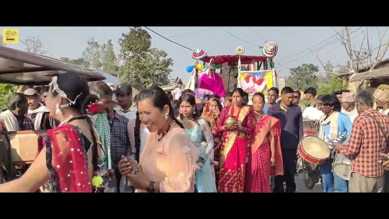 Super-hit Tharu Wedding Band baja Dance |Bardiya| with Banke Tharu Community