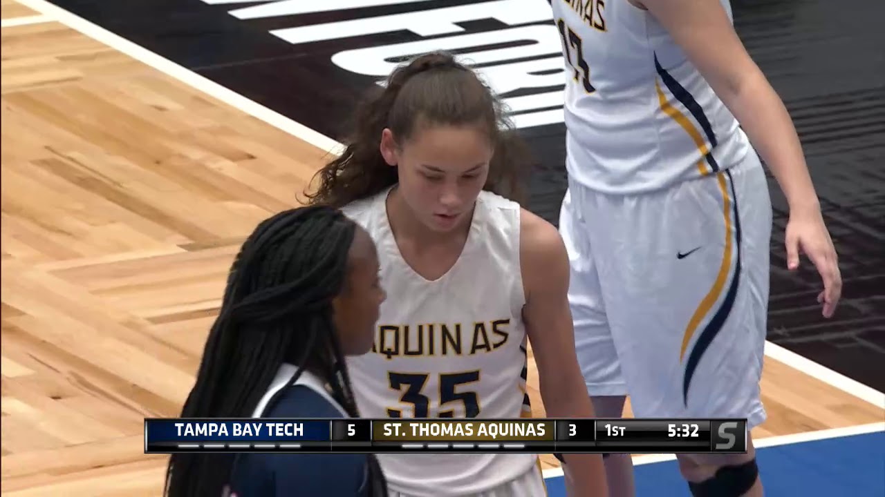 GIRLS BASKETBALL: TAMPA BAY TECH TITANS VS. ST. THOMAS AQUINAS RAIDERS, 8A STATE CHAMPIONSHIP