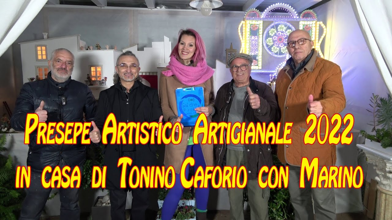 Presepe Artistico Artigianale 2022, casa di Tonino Caforio con Marino De Tommaso a Castellana Grotte
