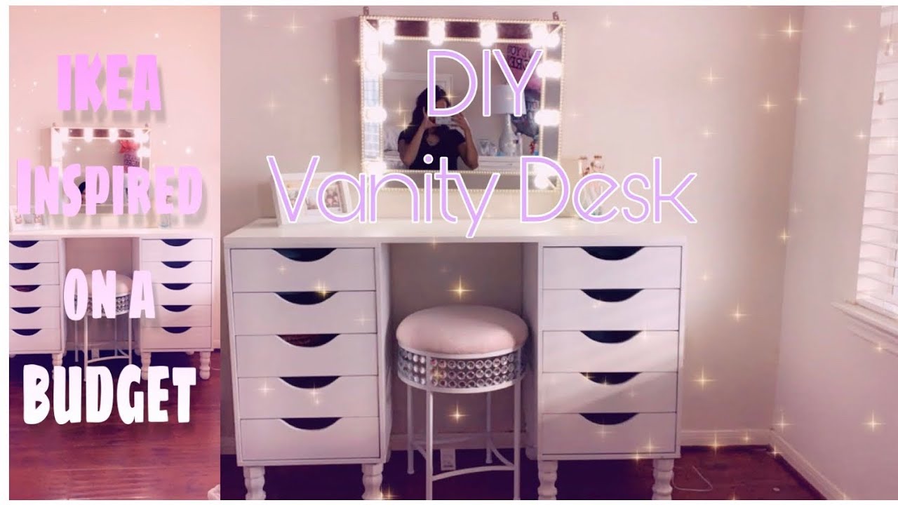 DIY Vanity Desk | IKEA Inspired | On a Budget