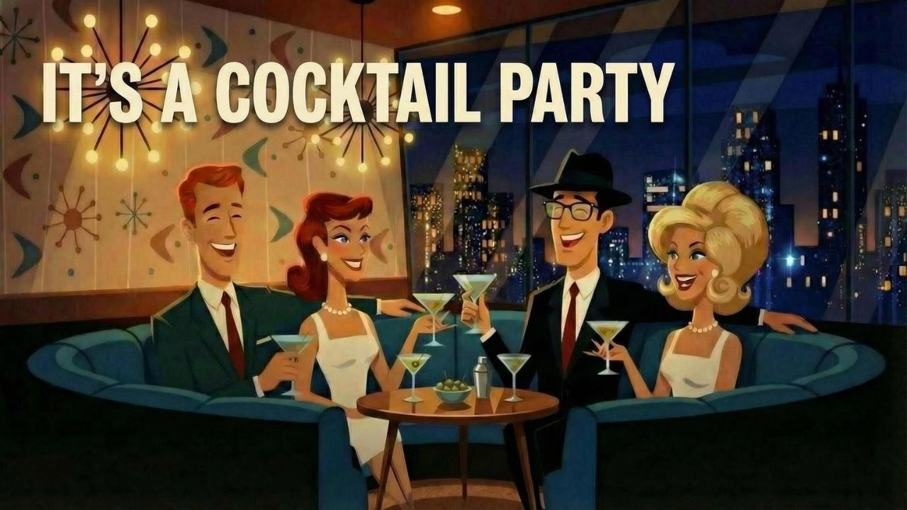 60's Atomic Cocktail Lounge Music | Sophisticated Cocktail Party Jazz (Background Music)