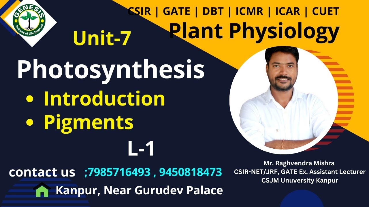 Photosynthesis | Photosynthetic Pigments | Plant Physiology#genesis_institute