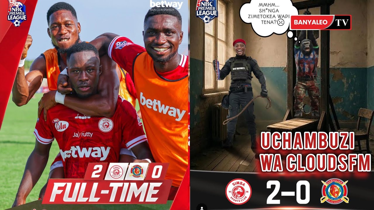 Uchambuzi  wa  CloudsFm  USHINDI  WA  🦁SIMBA 2⃣  vs. 🦍MASHUJAA 0️⃣