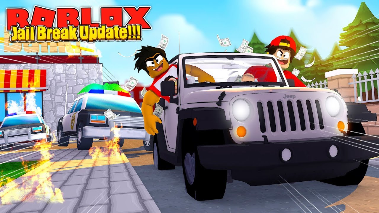 ROBLOX - JAIL BREAK UPDATE - ROBBING THE BANK WITH NEW SUV!!