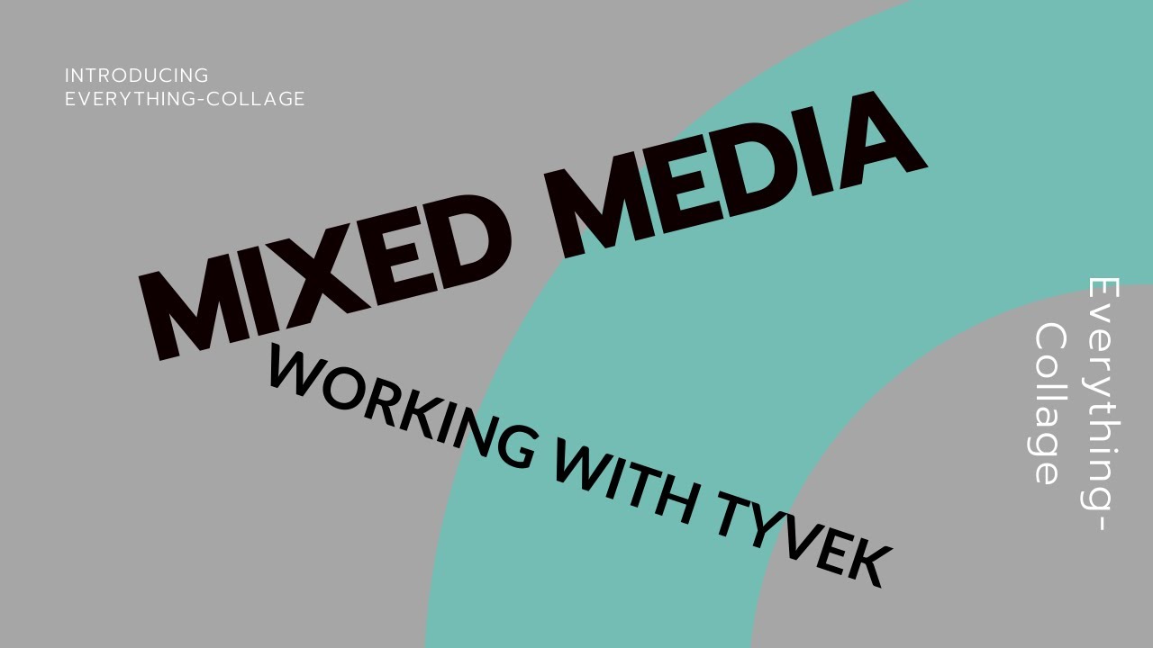 TYVEK a fun way to add interest  and texture to your mixed media and collage art.