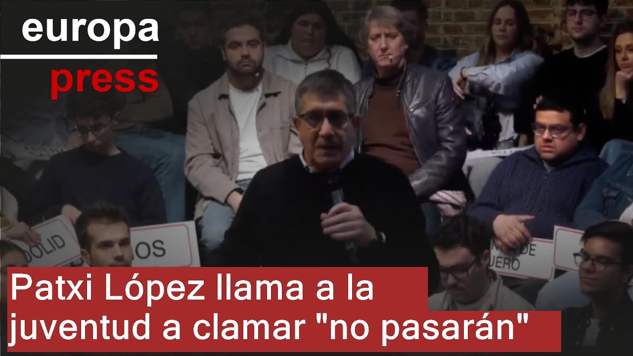 Patxi López llama a la juventud a clamar 
