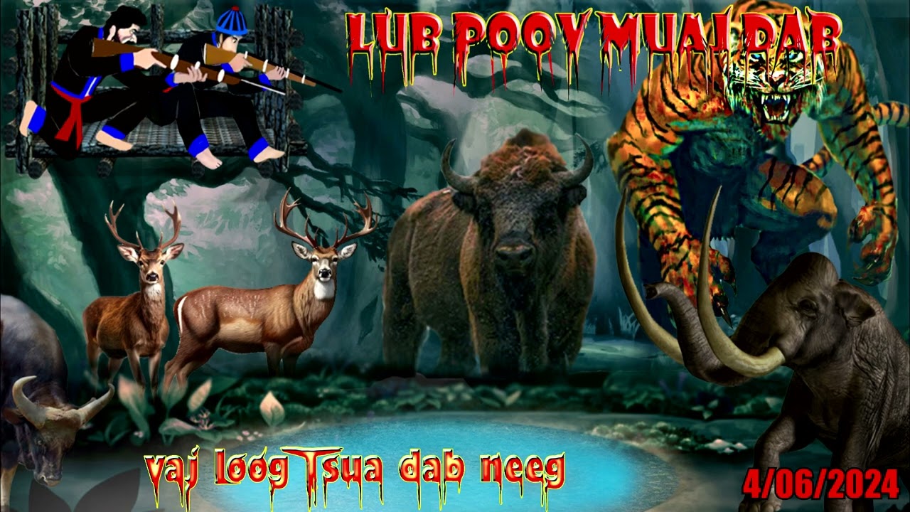 2 kwv tij mus ua teb pawv zoov sib teem caij mus zov poov dab tsov tuaj hu