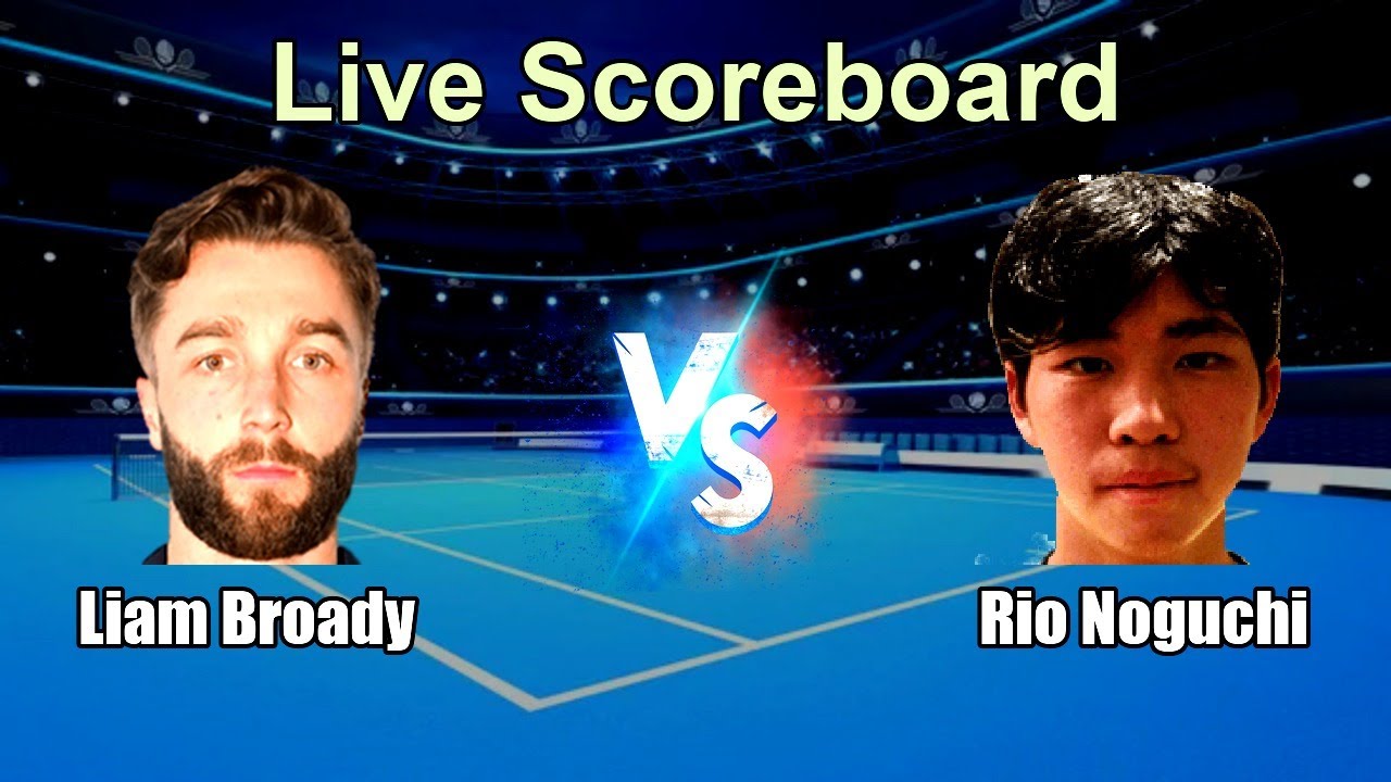 Liam Broady vs Rio Noguchi Live Score - ATP Challenger Yokkaichi, Japan Men Singles