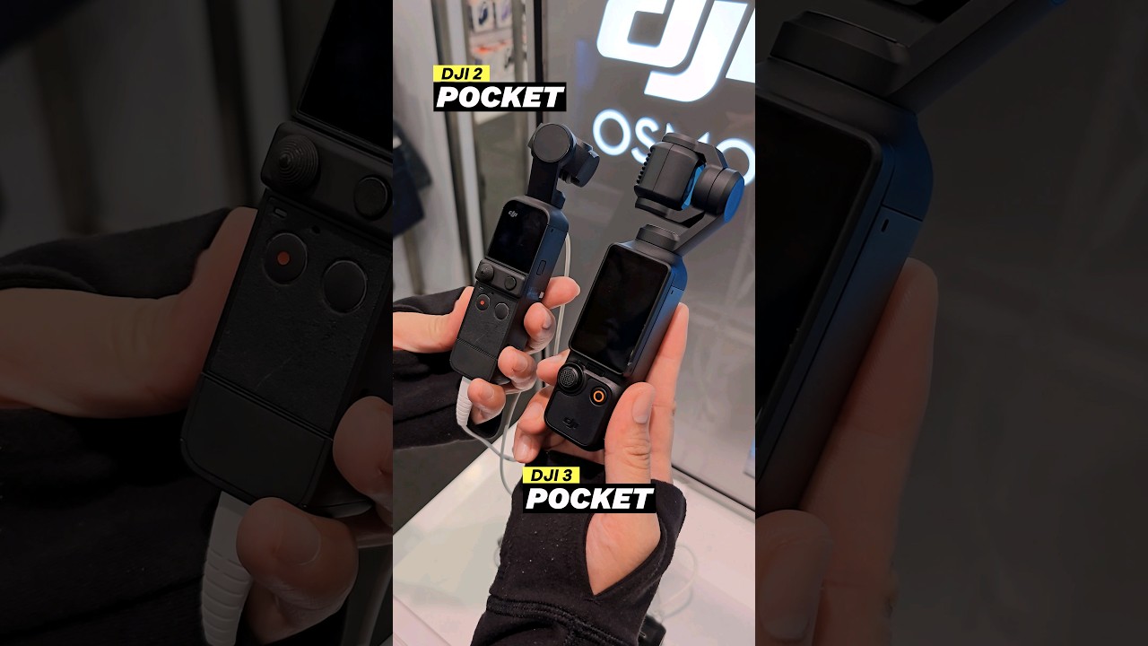 Dji pocket 3 vs Dji pocket 2 #shorts #dj #djipocket #djipocket2 #djipocket3 #comparison #camera
