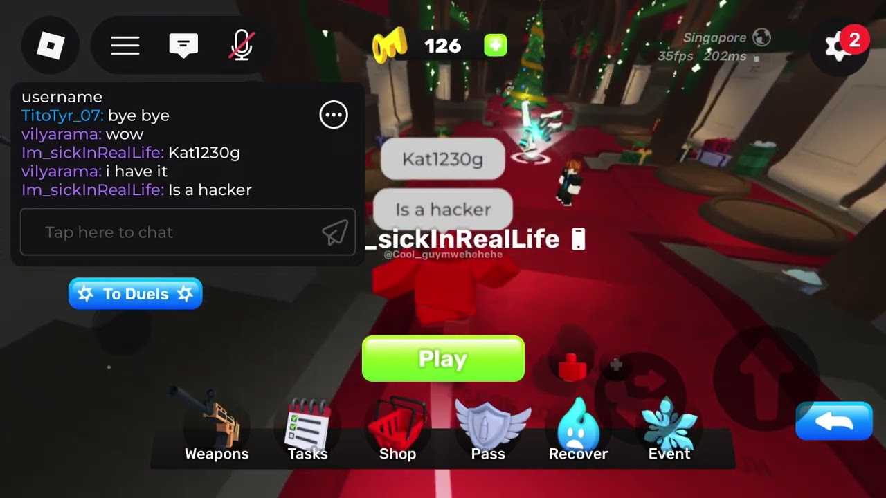 So i saw this hacker and he was glitching through walls so please ban him Nosniy [Kat1230g]