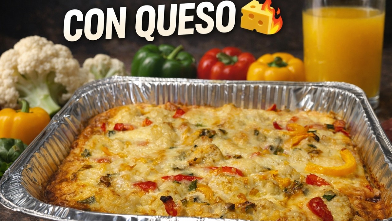 👉 Así de Deliciosa Queda la Coliflor al Horno 🧀🔥