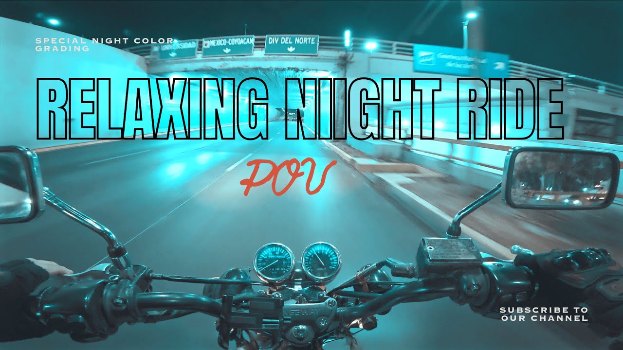 Relaxing NIGHT RIDE CDMX | Keeway Superlight 200