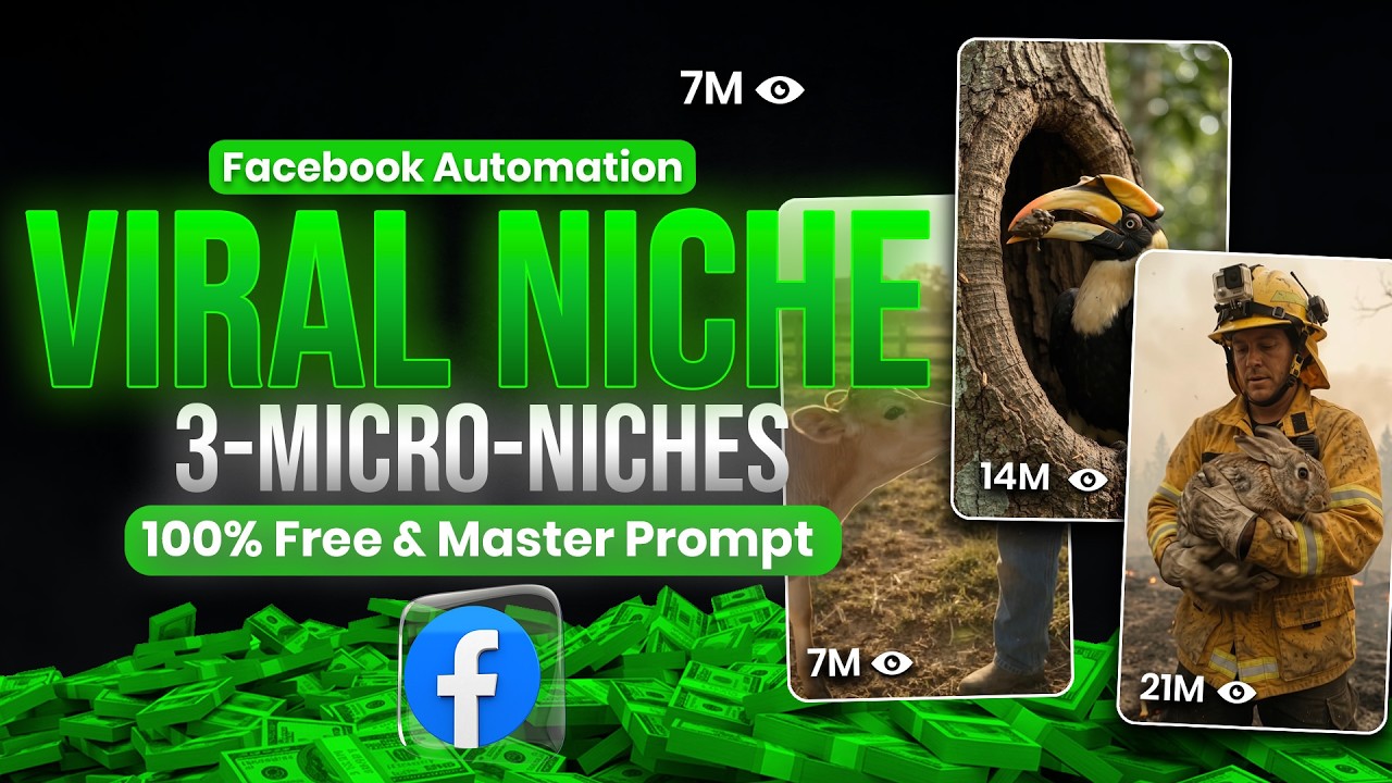 Я нашел 3 незанятые AI-ниши с МИЛЛИОНАМИ просмотров | Автоматизация Facebook