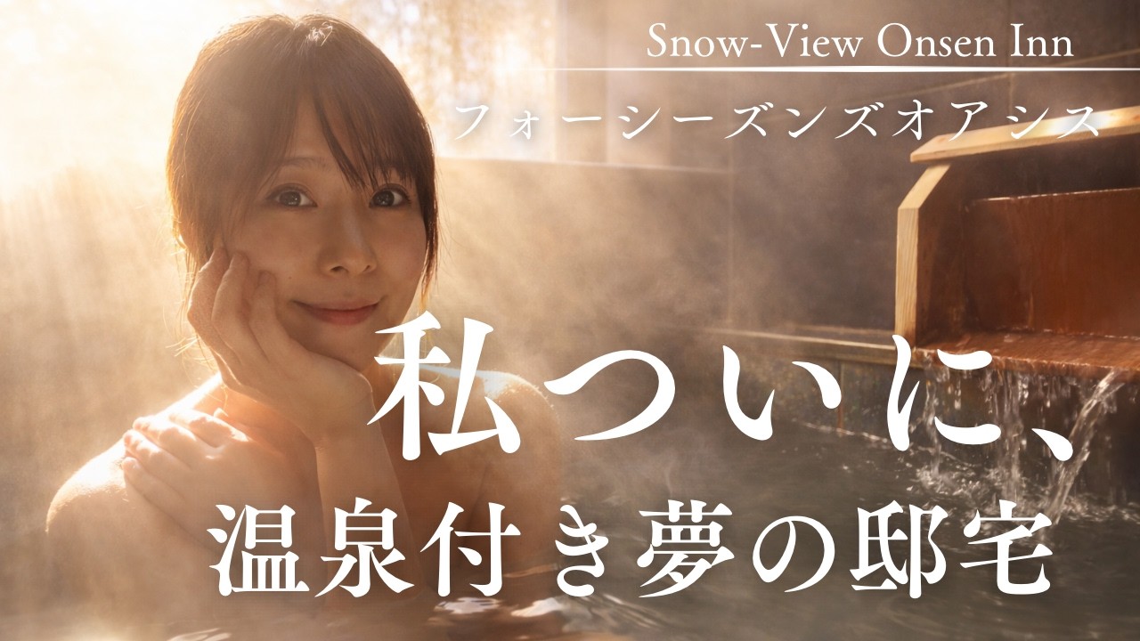 温泉女子、ついに24hプライベート温泉付き邸宅をゲット!? 蔵王えぼしスキー場と雪見える風呂♨️⛷️privateonsen snowski japan girl 東北宮城 hiddengem tip