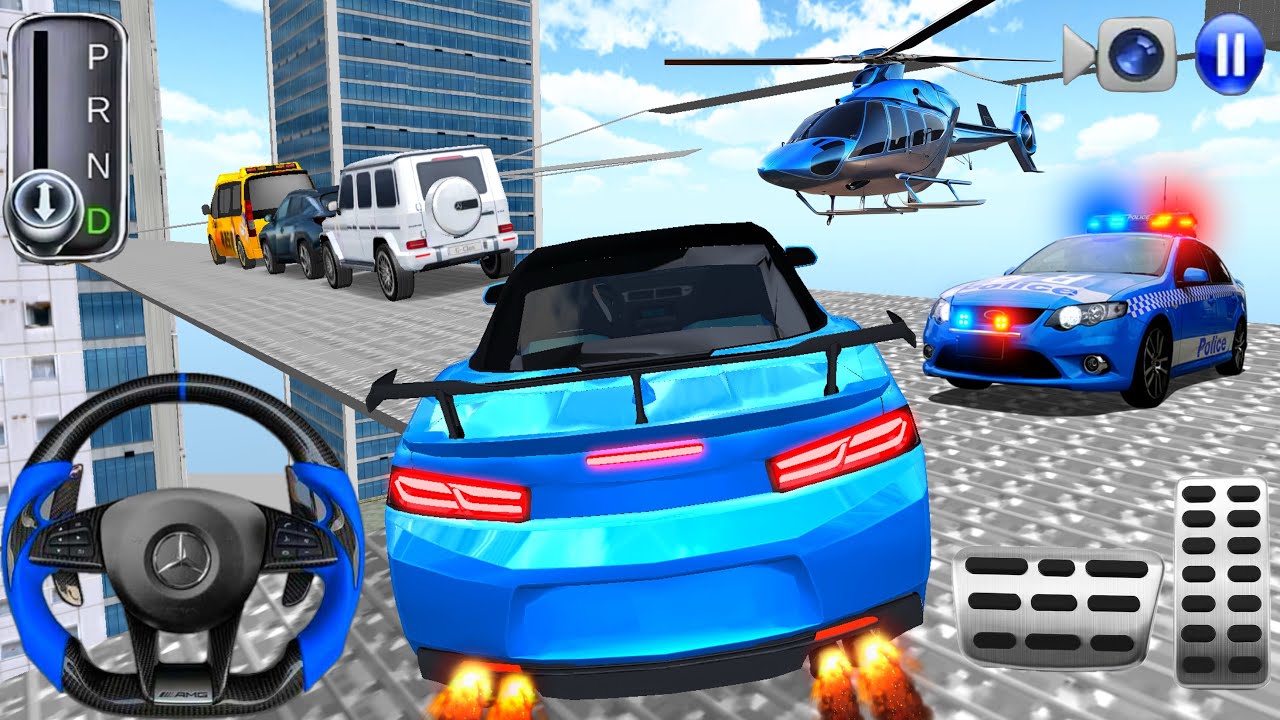 Today I was driving Mercedes car in mega ramp - 3d car driving class - andorid ios car games 2026 