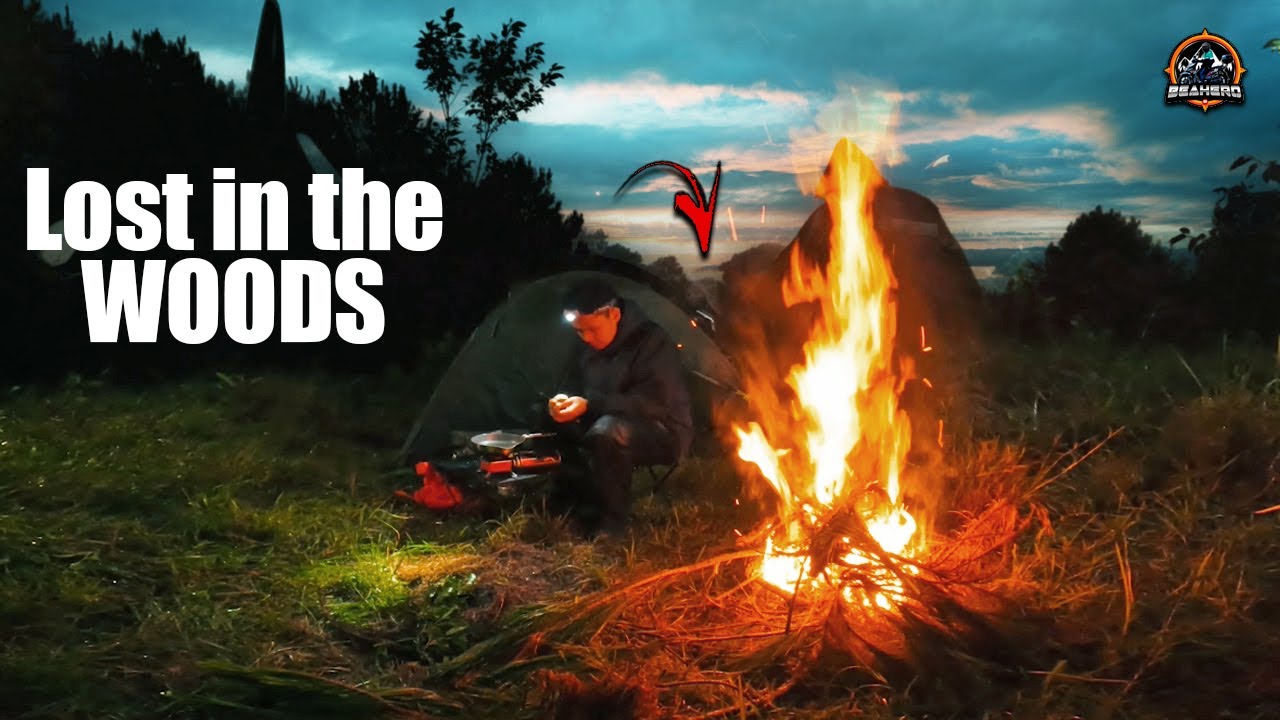 Camping Deep in a Hidden Forest Spot | Rain, Fire & Nature Sounds
