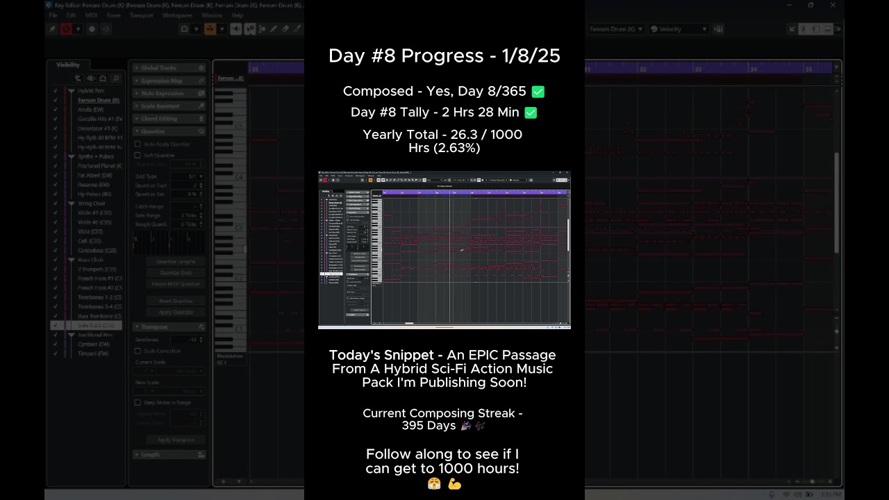 Day #8 – 1000 Hour Composing Challenge! 