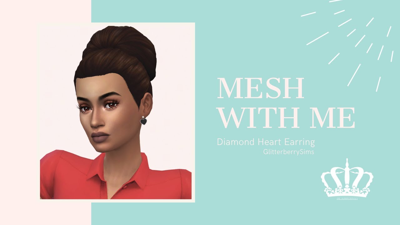 Sims 4 CC- Diamond Heart Speed Mesh